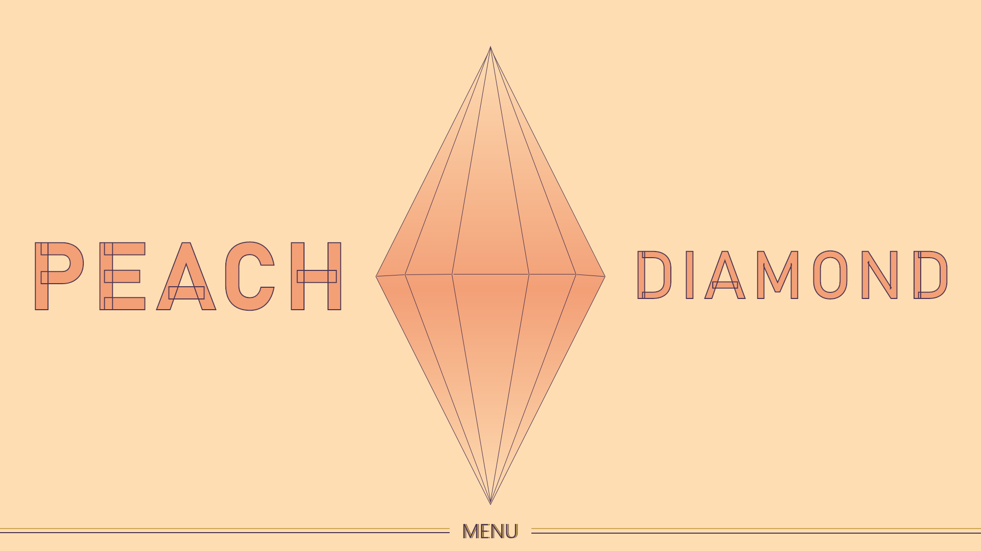 peach diamond web page concept